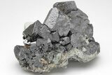 Octahedral Magnetite With Tetraferriphlogopite & Calcite - Russia #209436-1